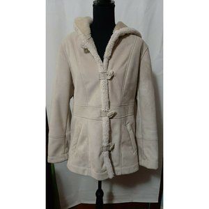 Weather Tamer Women's Hooded Coat Tan Imitation